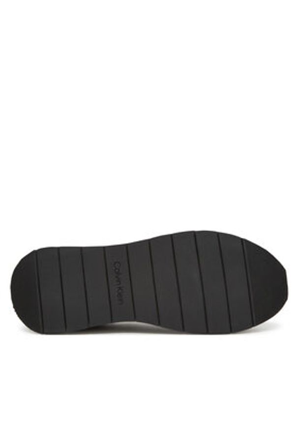 Calvin Klein Sneakersy Low Prof Runn Laceup Mono HM0HM01896 Czarny. Kolor: czarny. Materiał: skóra