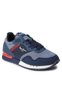 Pepe Jeans Sneakersy PBS30578 Granatowy. Kolor: niebieski