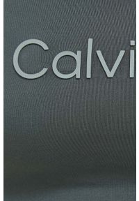 Calvin Klein Performance biustonosz sportowy Essentials kolor zielony. Kolor: zielony. Materiał: skóra. Sport: fitness, taniec #4