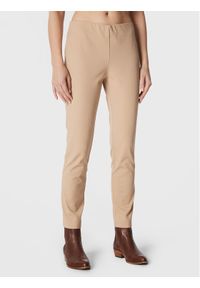 Lauren Ralph Lauren Spodnie materiałowe 200631310018 Beżowy Slim Fit. Kolor: beżowy. Materiał: bawełna