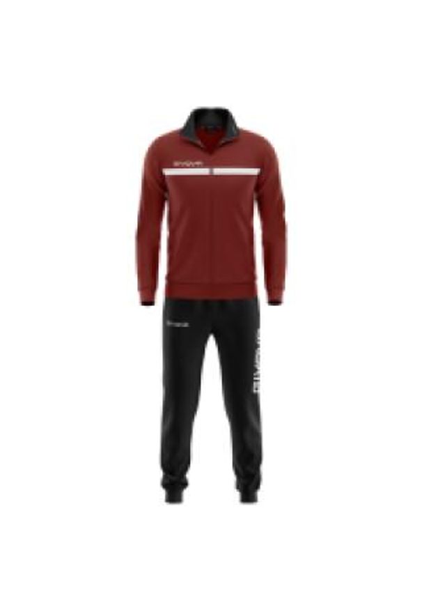 Dres Givova One Polarfleece z pełnym zamkiem 3XS. Kolor: czarny, biały, niebieski, wielokolorowy. Materiał: dresówka. Sport: fitness, piłka nożna