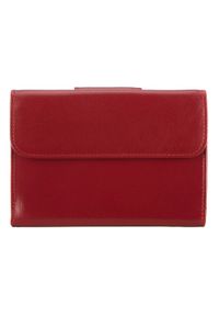 Wittchen - Damski portfel ze skóry z elegancką napą czerwony. Kolor: czerwony. Materiał: skóra #3