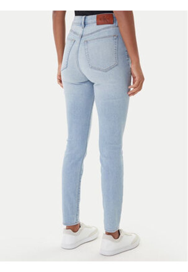 Calvin Klein Jeans Jeansy LV047E610G Niebieski Skinny Fit. Kolor: niebieski