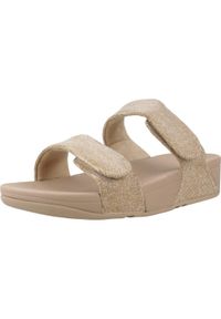 Flip*Flop - Sandały Fitflop Model Lulou Kolor Brązowy. Kolor: brązowy. Materiał: tkanina, syntetyk