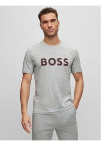 BOSS - Boss T-Shirt 50488793 Szary Regular Fit. Kolor: szary. Materiał: bawełna