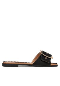 DeeZee Klapki 760-4 Czarny. Kolor: czarny. Materiał: skóra