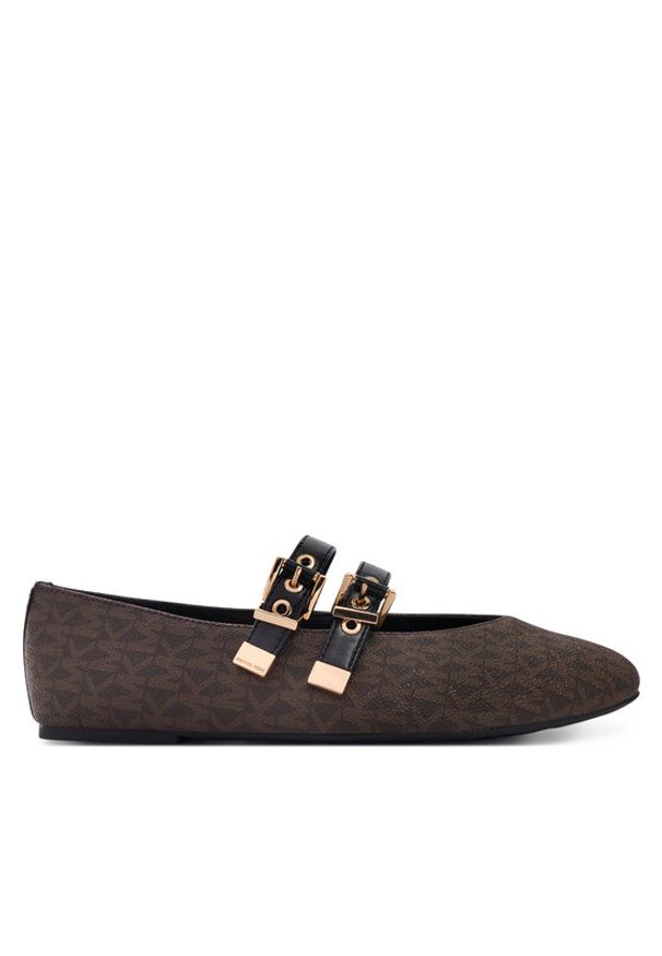 MICHAEL Michael Kors Baleriny Rowen Flex Ballet 40R6RWFP1B Brązowy. Kolor: brązowy. Materiał: skóra