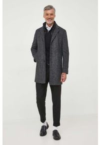 BOSS koszula męska kolor biały slim z kołnierzykiem włoskim. Typ kołnierza: kołnierzyk włoski. Kolor: biały. Materiał: tkanina, materiał. Długość rękawa: długi rękaw. Długość: długie #3