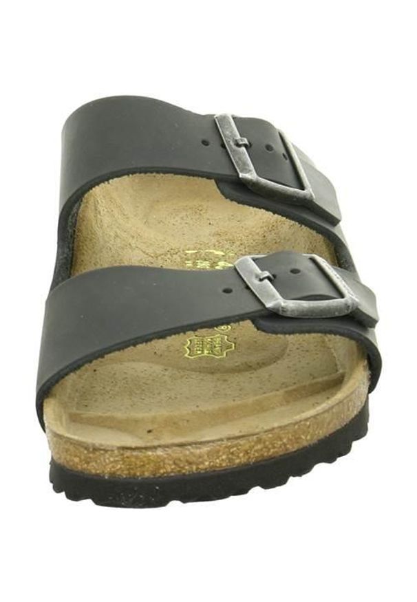 Klapki Birkenstock 552113. Zapięcie: bez zapięcia. Kolor: wielokolorowy, czarny. Materiał: materiał, syntetyk. Szerokość cholewki: normalna. Sport: turystyka piesza