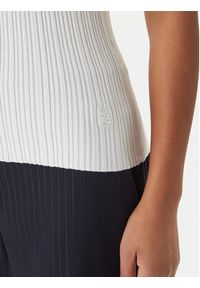 Hugo - HUGO Top Sarepla 50539890 Écru Slim Fit. Materiał: wiskoza #2