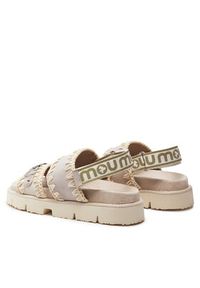 Mou Sandały MU.SW461001T Beżowy. Kolor: beżowy. Materiał: materiał #4