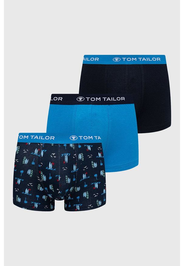 Tom Tailor bokserki (3-pack) męskie kolor granatowy. Kolor: niebieski