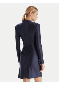ACCESS FASHION Sukienka koktajlowa 54-3037-170 Granatowy Slim Fit. Kolor: niebieski. Materiał: syntetyk. Styl: wizytowy #4