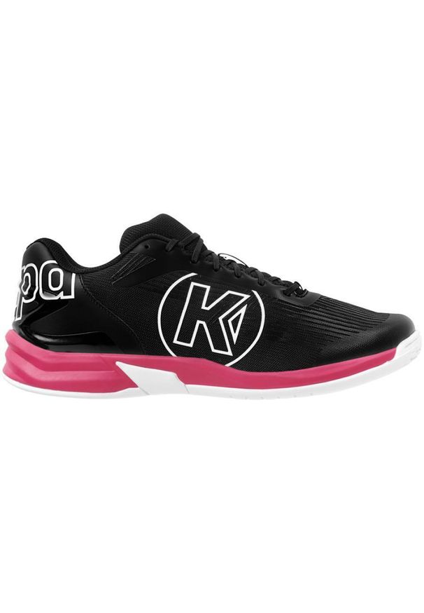 KEMPA - Buty halowe Kempa Attack Three 2.1. Kolor: czerwony, wielokolorowy, czarny. Materiał: guma, tkanina