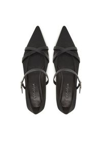 Max Mara Półbuty Satinflat 2514521272600 Czarny. Kolor: czarny. Materiał: materiał #5
