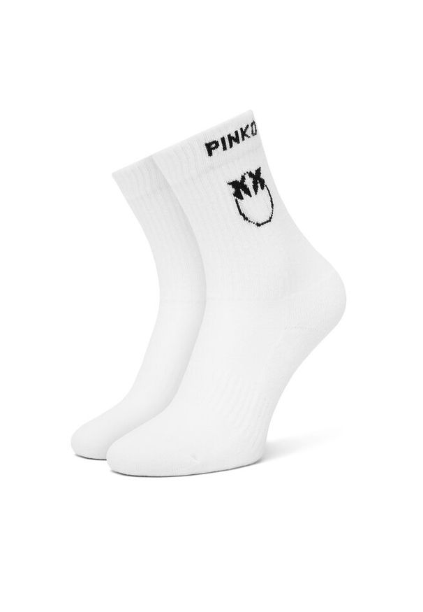 Pinko - Skarpety długie PINKO. Kolor: biały