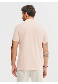 Pako Lorente - PAKO LORENTE – T-shirt polo w kolorze różowym. Okazja: na co dzień. Typ kołnierza: polo. Kolor: szary, różowy, biały. Materiał: bawełna. Styl: casual #3