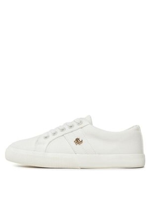 Lauren Ralph Lauren Tenisówki Janson II 802804598001 Biały. Kolor: biały. Materiał: materiał