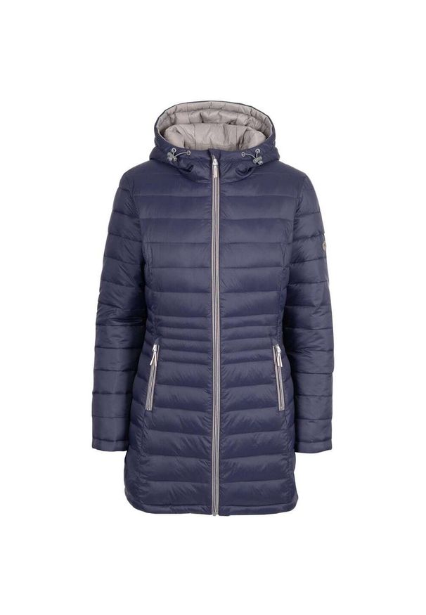 TRESPASS - Kurtka Ocieplana Damska Dwustronna Mavis. Kolor: niebieski. Materiał: puch. Sport: turystyka piesza