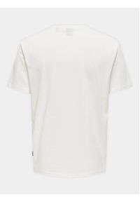 Only & Sons T-Shirt Lenny 22028593 Biały Regular Fit. Kolor: biały. Materiał: bawełna #2