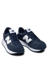 New Balance Sneakersy GS237NV1 Granatowy. Kolor: niebieski. Materiał: materiał