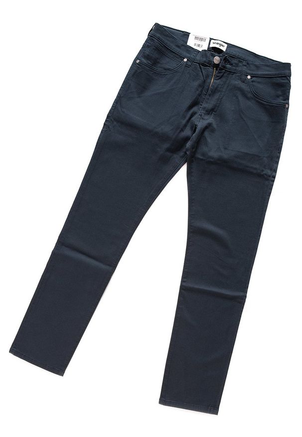 Wrangler - WRANGLER SPODNIE MĘSKIE LARSTON NAVY W18SR3114 112127603. Materiał: jeans