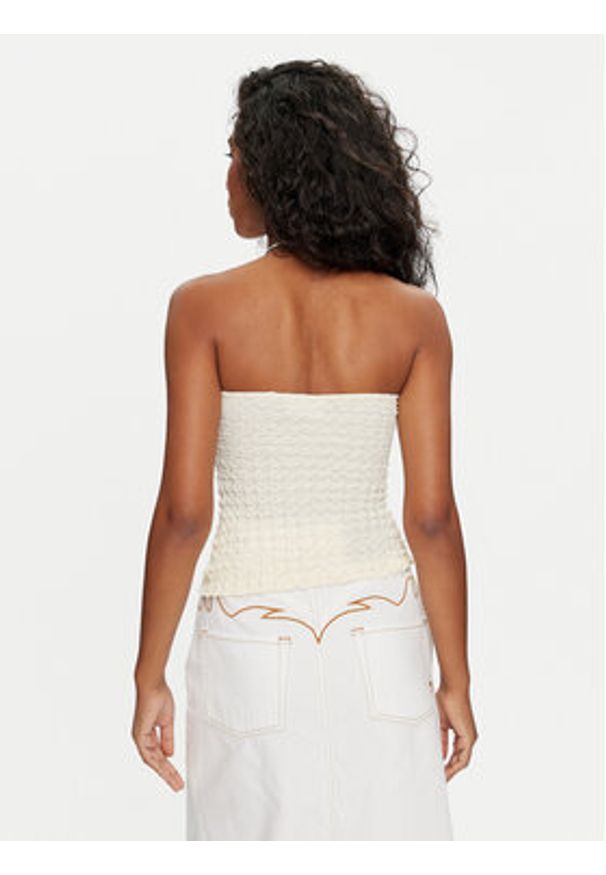 Vila Top Tiro 14106707 Beżowy Regular Fit. Kolor: beżowy. Materiał: syntetyk