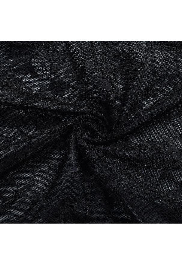 Intica - Body koronkowe na szerokich ramiączkach eleganckie Fede. Kolor: czarny. Materiał: koronka