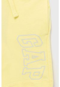 GAP szorty dziecięce kolor żółty regulowana talia. Okazja: na co dzień. Kolor: żółty. Wzór: nadruk. Styl: casual #2