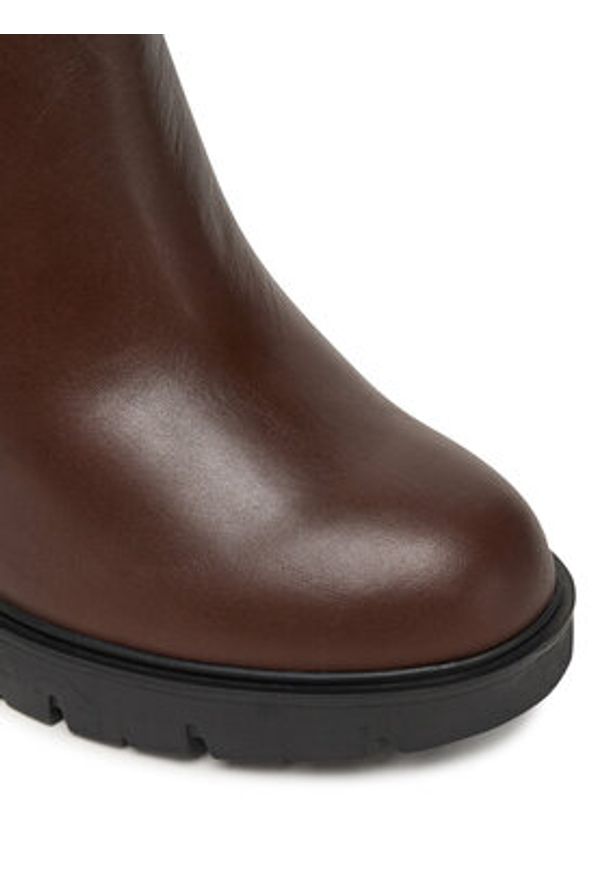 Tommy Jeans Botki Tjw EN0EN02831 Brązowy. Kolor: brązowy. Materiał: skóra