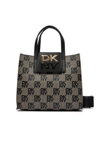 DKNY Torebka Faye Sm Satchel R42D5E40 Czarny. Kolor: czarny. Materiał: skórzane