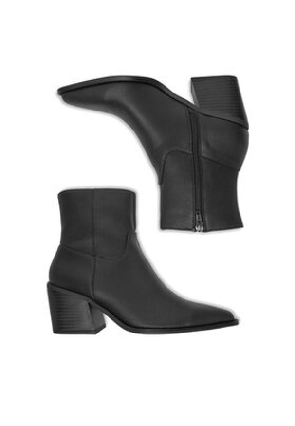 DeeZee Botki W4LH150607 Czarny. Kolor: czarny. Materiał: materiał, syntetyk