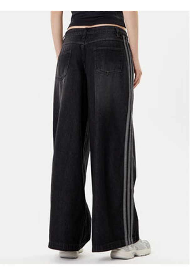 Adidas - adidas Jeansy adicolor Denim Adilenium JV7453 Czarny Wide Leg. Kolor: czarny