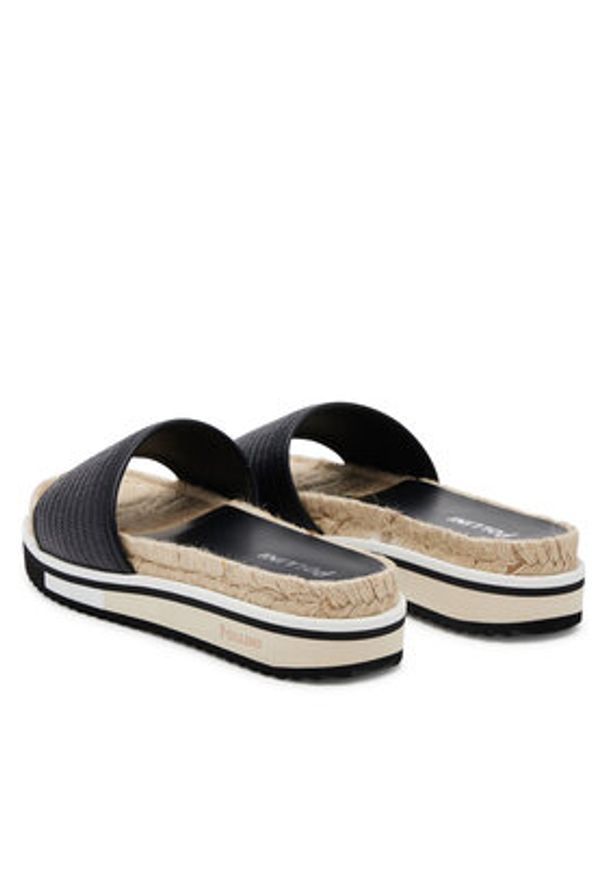 Pollini Espadryle SA28295G0MTN100A Czarny. Kolor: czarny
