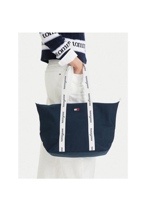 Torebka Tommy Jeans. Kolor: beżowy