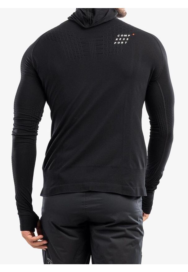 Bluza męska Compressport 3D Thermo UltraLight Racing Hoodie. Kolor: czarny