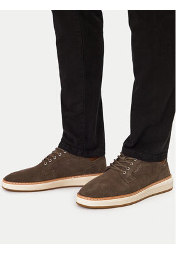 GANT - Gant Półbuty 31633032 Brązowy. Kolor: brązowy. Materiał: skóra, zamsz