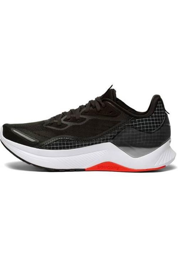 Buty do biegania męskie Saucony Endorphin Shift 2. Zapięcie: sznurówki. Kolor: czarny. Materiał: syntetyk, materiał. Szerokość cholewki: normalna