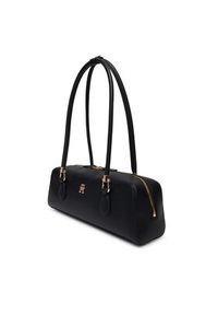 TOMMY HILFIGER - Tommy Hilfiger Torebka Th Grace Shoulder Bag AW0AW18748 Czarny. Kolor: czarny. Materiał: skórzane #4