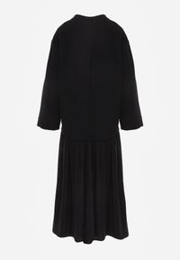 Renee - Czarna Pudełkowa Sukienka z Bawełny Chalisia. Kolor: czarny. Materiał: bawełna. Typ sukienki: proste. Styl: street #2