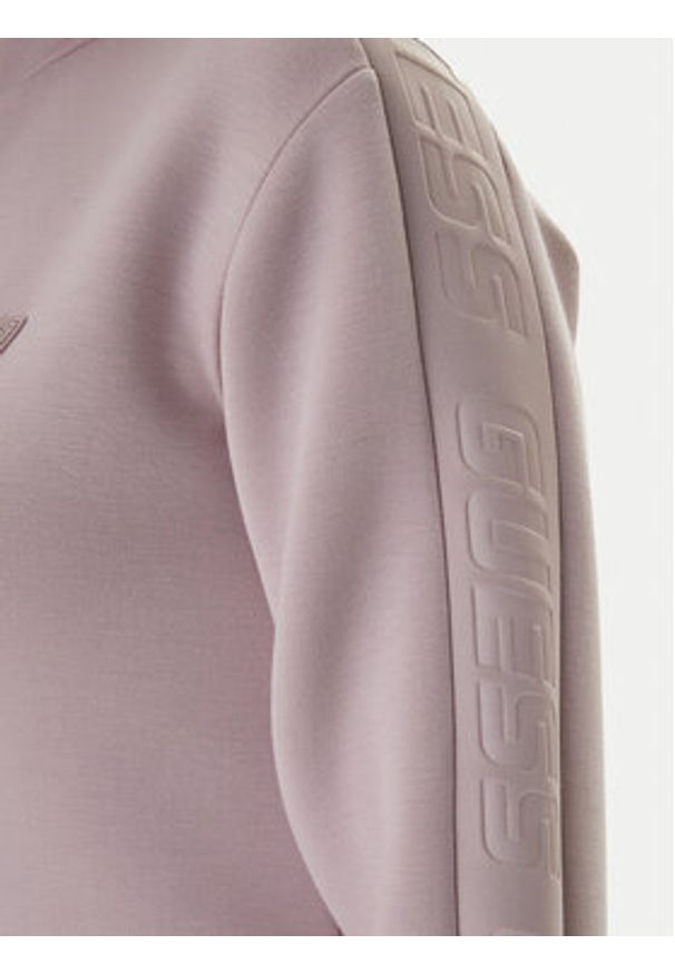 Guess Bluza New Allie Scuba V2YQ17 K7UW2 Fioletowy Regular Fit. Kolor: fioletowy. Materiał: wiskoza