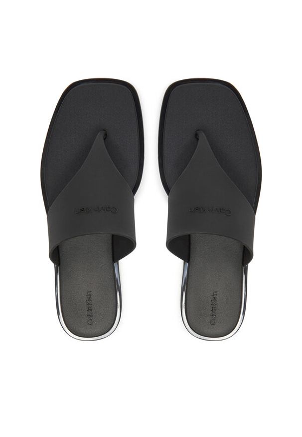 Calvin Klein Japonki Toepost Tpu Slide HW0HW02836 Czarny. Kolor: czarny. Materiał: syntetyk