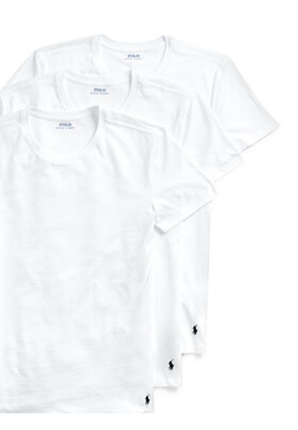 Polo Ralph Lauren Komplet t-shirtów Classic Crew 714830304003 Biały Regular Fit. Typ kołnierza: polo. Kolor: biały. Materiał: bawełna