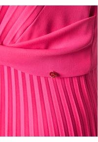 Nissa Sukienka koktajlowa RZ14841 Różowy Slim Fit. Kolor: różowy. Materiał: syntetyk. Styl: wizytowy #4