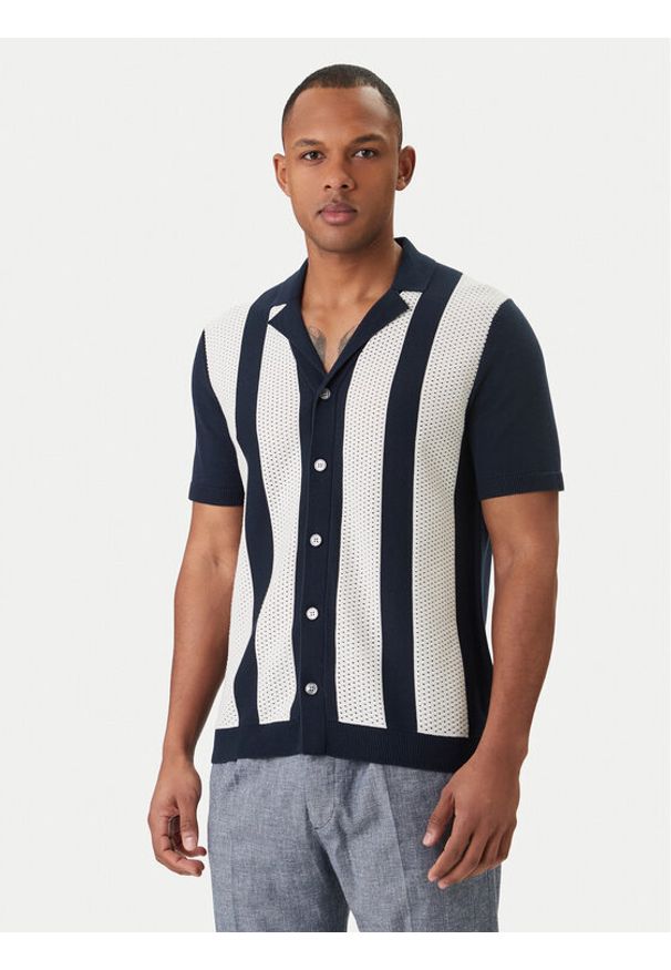 JOOP! Koszula Galvo 30101514 Granatowy Regular Fit. Kolor: niebieski. Materiał: bawełna