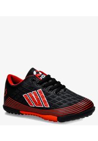 Casu - Czarne buty sportowe orliki sznurowane casu 21m1/m. Kolor: czarny, czerwony, wielokolorowy