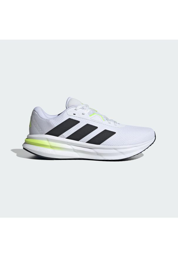 Adidas - Buty Galaxy 7 Running. Kolor: biały, czarny, wielokolorowy, zielony. Sport: bieganie