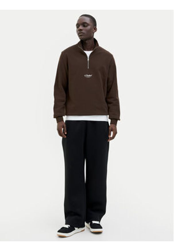 Jack & Jones Bluza Soho 12278793 Brązowy Relaxed Fit. Kolor: brązowy. Materiał: bawełna