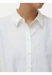 Vero Moda Koszula Fanni 10337791 Biały Oversize. Kolor: biały. Materiał: bawełna