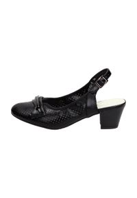 M.Daszyński - Czarne czółenka damskie M.DASZYŃSKI SA102-9. Kolor: czarny. Materiał: skóra #1